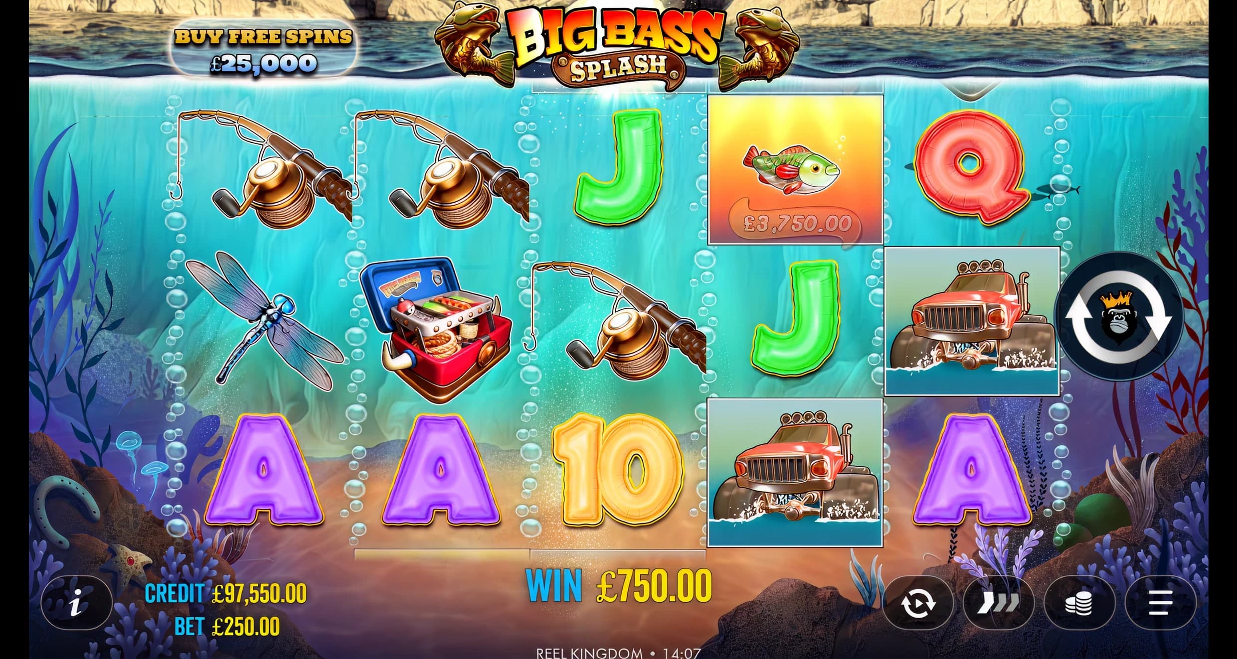 Big Bass Splash base game